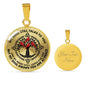 AG0608083 My Mind Still Talks To You Red Cardinals Black Celtic Knot Tree Of Life Luxury Necklace with Back Engraving