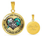 SP0109055 My Mind Still Talks To You Hummignbirds Broken Heart Luxury Necklace with Back Engraving