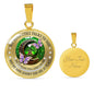 My Mind Still Talks To You Purple Butterflies Celtic Tree Of Life And Moon SP1909035 Luxury Necklace with Back Engraving