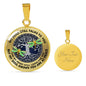 AG0608104 My Mind Still Talks To You Golden Dragonflies Silver Celtic Knot Tree Of Life Luxury Necklace with Back Engraving
