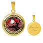 AG2208050 My Mind Still Talks To You Red Cardinals Tree Of Life Meditation Luxury Necklace with Back Engraving