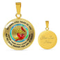 JL1407001 My Mind Still Talks To You Red Cardinals Opal Gold Tree Of Life Luxury Necklace with Back Engraving