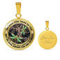 AG2008048 My Mind Still Talks To You Dragonflies Tree Of Life Luxury Necklace with Back Engraving