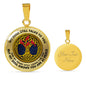 AG0608090 My Mind Still Talks To You Red Cardinals Gold Celtic Knot Tree Of Life Luxury Necklace with Back Engraving