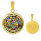 AG2808028 My Mind Still Talks To You Dragonflies Flower Luxury Necklace with Back Engraving