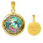 AG2408073 My Mind Still Talks To You Hummingbirds Flower Luxury Necklace with Back Engraving