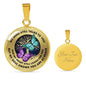 My Mind Still Talks To You Butterfly Luxury Necklace with Back Engraving