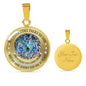 My Mind Still Talks To You Turquoise Butterflies Tree Of Life SP2209010 Luxury Necklace with Back Engraving