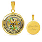 JL2207008 My Mind Golden Dragonflies Gold Diamond Tree Of Life Luxury Necklace with Back Engraving