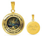 TMCN0076 Turquoise Dragonfly My Mind Still Talks To You Tree Of Life Luxury Necklace with Back Engraving