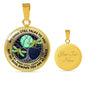 AG0608124 My Mind Still Talks To You Golden Dragonflies Silver Moon Tree Of Life And Galaxy Luxury Necklace with Back Engraving