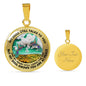 AG2508066 My Mind Still Talks To You Hummingbirds Flower Luxury Necklace with Back Engraving