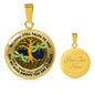 AG0608106 My Mind Still Talks To You Golden Dragonflies Gold Celtic Knot Tree Of Life Luxury Necklace with Back Engraving