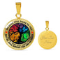 AG1308001 My Mind Still Talks To You Luxury Necklace with Back Engraving