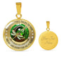 My Mind Still Talks To You Dragonflies Celtic Tree Of Life And Moon SP1909056 Luxury Necklace with Back Engraving