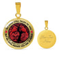 AG1308038 My Mind Still Talks To You Red Cardinals Tree Of Life Luxury Necklace with Back Engraving