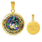 AG2808034 My Mind Still Talks To You Hummingbirds Flower Luxury Necklace with Back Engraving