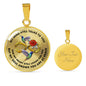 JL2107010 My Mind Hummingbird Rose Infinity Golden Luxury Necklace with Back Engraving