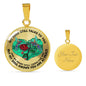 SP0109050 Mind Still Talks To You Hummingbirds Broken Heart And Rose Luxury Necklace with Back Engraving