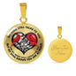 SP0109033 My Mind Still Talks To You Red Cardinals Broken Heart Luxury Necklace with Back Engraving
