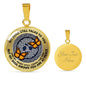AG0408040 My Mind Still Talks To You Orange Butterflies Silver Celtic Knot Tree Of Life And Galaxy Luxury Necklace with Back Engraving
