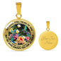 AG2908096 My Mind Still Talks To You Hummingbirds Flower Luxury Necklace with Back Engraving
