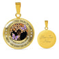 My Mind Still Talks To You Purple Butterflies Wood Tree Of Life SP1909022 Luxury Necklace with Back Engraving