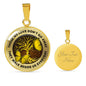 Those We Love Don't Go Away Yellow Butterflies Tree Of Life TM070610 Luxury Necklace with Back Engraving