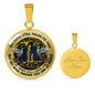 JL2807326 My Mind Still Talks To You Green Hummingbirds Golden Mom And Child Tree Of Life With Galaxy Luxury Necklace with Back Engraving