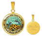 AG2508068 My Mind Still Talks To You Hummingbirds Flower Luxury Necklace with Back Engraving