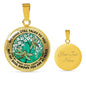 AG2508054 My Mind Still Talks To You Dragonflies Flower Luxury Necklace with Back Engraving