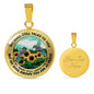 AG2508067 My Mind Still Talks To You Hummingbirds Flower Luxury Necklace with Back Engraving
