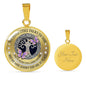 My Mind Still Talks To You Purple Butterflies Celtic Tree Of Life SP1909028 Luxury Necklace with Back Engraving