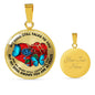 SP0109023 My Mind Still Talks To You Blue Butterflies Broken Heart And Rose Luxury Necklace with Back Engraving