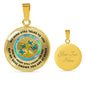 JL1407001 My Mind Still Talks To You Turquoise Butterflies Opal Gold Tree Of Life Luxury Necklace with Back Engraving
