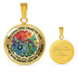 AG2408077 My Mind Still Talks To You Hummingbirds Four Seasons Flower Luxury Necklace with Back Engraving