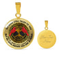 AG0408073 My Mind Still Talks To You Red Cardinals Gold Celtic Knot Tree Of Life Luxury Necklace with Back Engraving
