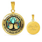 AG0608141 My Mind Still Talks To You Hummingbirds Black Moon Tree Of Life Luxury Necklace with Back Engraving