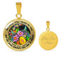 AG2908091 My Mind Still Talks To You Hummingbirds Flower Luxury Necklace with Back Engraving