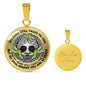 AG0408089 My Mind Still Talks To You Golden Dragonflies Silver Celtic Knot Tree Of Life Luxury Necklace with Back Engraving