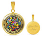 AG2808035 My Mind Still Talks To You Hummingbirds Flower Luxury Necklace with Back Engraving