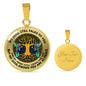 AG0608132 My Mind Still Talks To You Hummingbirds Gold Celtic Knot Tree Of Life Luxury Necklace with Back Engraving