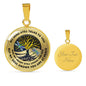 JL1407044 My Mind Still Talks To You Turquoise Dragonflies Yin Yang Tree Of Life Luxury Necklace with Back Engraving