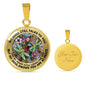 AG2608058 My Mind Still Talks To You Dragonflies Flower Luxury Necklace with Back Engraving