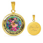AG2408071 My Mind Still Talks To You Hummingbirds Flower Luxury Necklace with Back Engraving