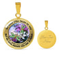 AG2908078 My Mind Still Talks To You Dragonflies Flower Luxury Necklace with Back Engraving