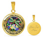 AG2808026 My Mind Still Talks To You Dragonflies Flower Luxury Necklace with Back Engraving