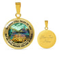 AG2508069 My Mind Still Talks To You Hummingbirds Flower Luxury Necklace with Back Engraving