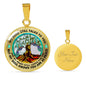 AG1308060 My Mind Still Talks To You Hummingbirds Tree Of Life Luxury Necklace with Back Engraving