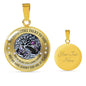 My Mind Still Talks To You Purple Butterflies Tree Of Life SP1909004 Luxury Necklace with Back Engraving